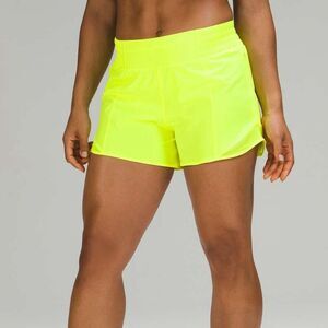 Lululemon Hotty Hot High Rise Short 4" Highlight Yellow Size 6